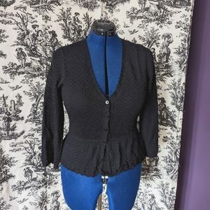 Black cardigan sz L